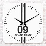 Siyah & Beyaz Aydınlılara Özel Ahşap Saat 33cm KA01-1560