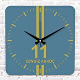 Sarı & Mavi Bileciklilere Özel Ahşap Saat 33cm KA01-1562