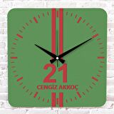 Kırmızı & Yeşil Diyarbakırlılara Özel Ahşap Saat 33cm KA01-1572