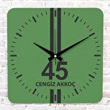 Yeşil & Siyah Manisalılara Özel Ahşap Saat 33cm KA01-1601