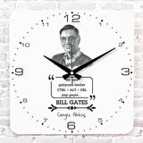 Kişiye Özel Ctrl Alt Del Tasarımlı Hediye Ahşap Saat 33cm KA01-1726