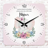 Kişiye Özel Çocuk Odası Hediyesi Ahşap Saat 33cm KA01-1751