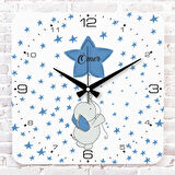 Kişiye Özel Çocuk Odası Hediyesi Ahşap Saat 33cm KA01-1752