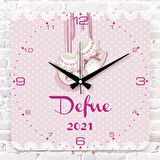 Kişiye Özel Çocuk Odası Hediyesi Ahşap Saat 33cm KA01-1764