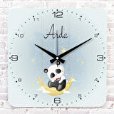 Kişiye Özel Çocuk Odası Hediyesi Ahşap Saat 33cm KA01-1800