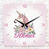 Kişiye Özel Çocuk Odası Hediyesi Ahşap Saat 33cm KA01-1841