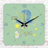 Kişiye Özel Çocuk Odası Hediyesi Ahşap Saat 33cm KA01-1868