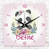 Kişiye Özel Çocuk Odası Hediyesi Ahşap Saat 33cm KA01-1881