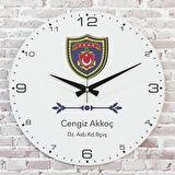 Denizci Astsubaya Hediye Ahşap Saat 33cm  KA02-1209