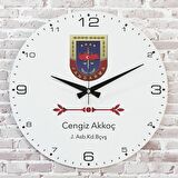 Jandarma Astsubaya Hediye Ahşap Saat 33cm  KA02-1210