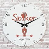 Spikere Hediye Ahşap Saat 33cm  KA02-1250