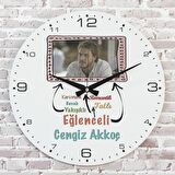 Babalar Günü Hediyesi Ahşap Saat 33cm  KA02-1295