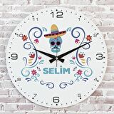 Sevgililer Günü Hediyesi Ahşap Saat 33cm  KA02-1344