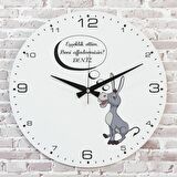 Sevgililer Günü Hediyesi Ahşap Saat 33cm  KA02-1350