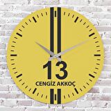 Sarı & Siyah Bitlislilere Hediye Saat 33cm  KA02-1559