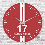 Kırmızı & Beyaz Çanakkalelilere Hediye Saat 33cm  KA02-1563
