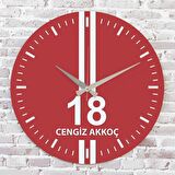 Kırmızı & Beyaz Çankırılılara Hediye Saat 33cm  KA02-1564