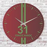 Kırmızı & Yeşil Hataylılara Hediye Saat 33cm  KA02-1577