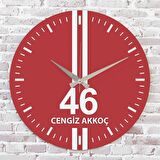 Kırmızı & Beyaz Kahramanmaraşlılara Hediye Saat 33cm  KA02-1597