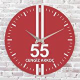 Kırmızı & Beyaz Samsunlulara Hediye Saat 33cm  KA02-1606