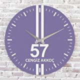 Mor & Beyaz Sinoplulara Hediye Saat 33cm  KA02-1608