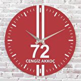Kırmızı & Beyaz Batmanlılara Hediye Saat 33cm  KA02-1623