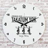 Karadenizliye Hediye Gideyrum Ama Takatum Yok Tasarımlı Saat 33cm  KA02-1649