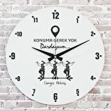 Karadenizliye Hediye Dardayum Tasarımlı Saat 33cm  KA02-1662