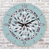 Kişiye Özel Çini Desenli Hediye Saat 33cm  KA02-1684