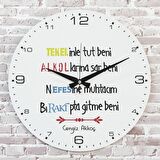 Kişiye Özel Kişiye Özel Tekelinle Tut Beni Hediye Saat 33cm  KA02-1699