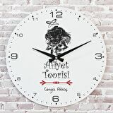 Kişiye Özel Afiyet Teorisi Hediye Saat 33cm  KA02-1700