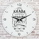 Kişiye Özel Avada Kedavra Tasarımlı Hediye Saat 33cm  KA02-1703