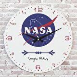 Kişiye Özel Nasa Tasarımlı Hediye Saat 33cm  KA02-1742