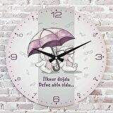 Kişiye Özel Çocuk Odası Hediyesi Ahşap Saat 33cm  KA02-1854