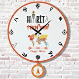 Harita Teknikerine Hediye Sallanan Sarkaçlı Saat KA07-1163