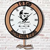 Kişiye Özel Atatürk Tasarımlı Hediye Sallanan Sarkaçlı Saat KA07-1280