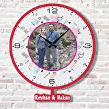 Sevgililer Günü Hediyesi Fotoğraflı Sallanan Sarkaçlı Saat KA07-1776