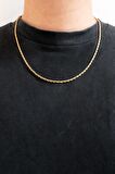 Rope Chain Halat Çelik Zincir Kolye KA1015AL