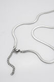 3mm x 50cm Snake Italyan Çelik Zincir Kolye KA1174GM