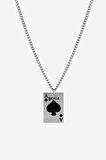 316L Çelik Ace Of Spade Poker Card Kolye