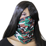 Kamuflaj Desenli Boru Bandana Boyunluk