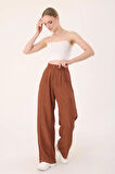Keten Karışımlı Kore Model Palazzo Pantolon