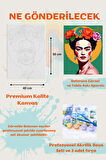 Sayılarla Boyama Seti Numaralı Tuval Fırça Boya FERİDE KAHLO 40X50 Cm