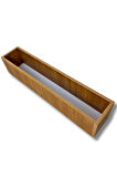 Kahverengi Ahşap Mdf Saksı 100x20x15 Cm Iç Mekan Saksısı