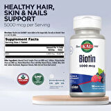 KAL, Biotin, Mixed Berry, 5,000 mcg, 100 Micro Tablets