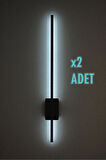 Pilli Kılıç Aplik Gece Lambası 2 Adet (70 CM) (MAT SİYAH- BEYAZIŞIK)