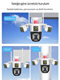 IPC360Home 3/4 Lens 12/16MP Kablosuz Güvenlik CCTV Açık Kamera 10x Zoom 360 Derece Su Geçirmez