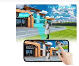 4K 8MP Güvenlik Kamerası WIFI Çift Lens Açık Akıllı Ev Koruma Video Gözetim IP Kamera PTZ Dış Mekan Koruma
