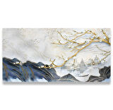 Çiçek Panoramik Kanvas Tablo