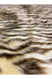Tiger Süet Taban, Yumuşacık, Yıkanabilir Lüks Zebra Kürk Halı Post Beyaz 100x150